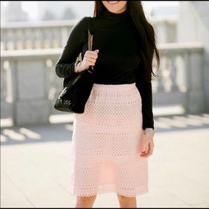 Rachel Parcell tiered pink skirt